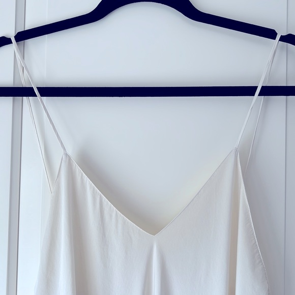 VICTORIA’S SECRET. Silk. Women’s. Medium. White. Low V in front and bk plunge. - Picture 2 of 4